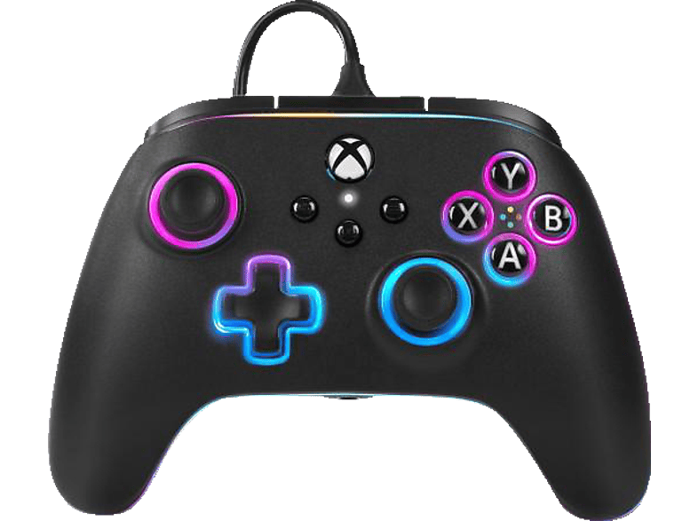 POWERA Kabelgebundener Advantage mit Lumectra Controller Schwarz für PC, Xbox One, Series S, X von POWERA