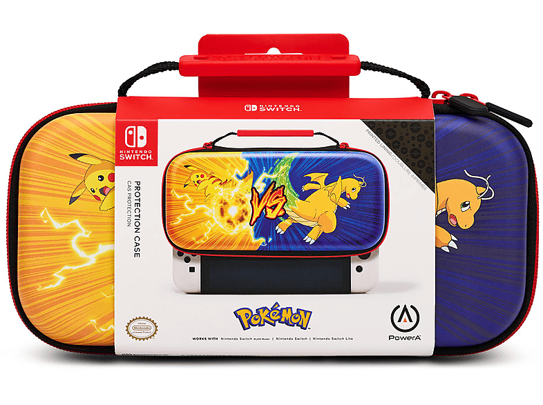 POWERA Schutzetui - Pokémon Pikachu vs. Dragonite für Nintendo Switch, Switch Lite und OLED-Modell Gaming-Zubehör, Mehrfarbig von POWERA