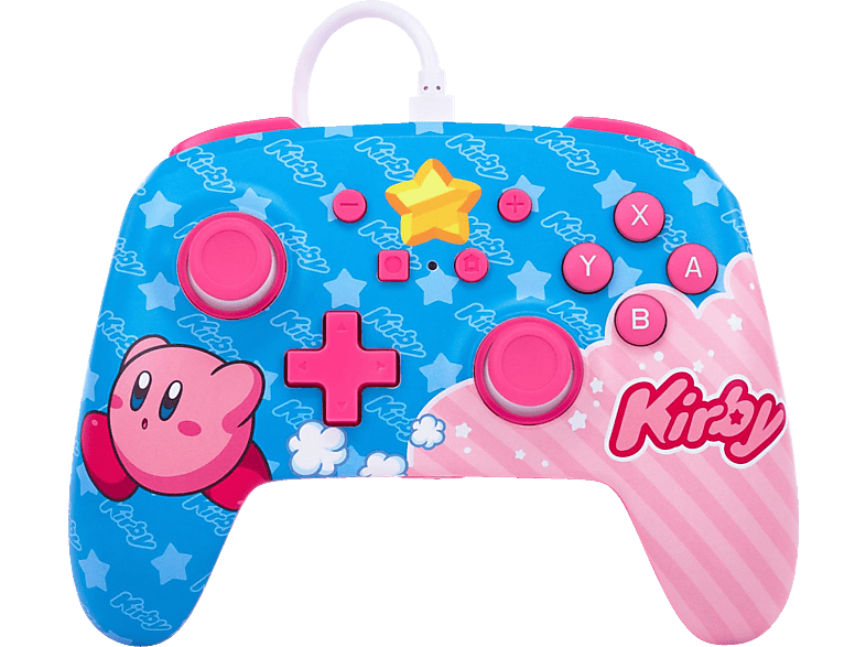 POWERA Verbesserter kabelgebundener - Kirby Controller Mehrfarbig für Nintendo Switch, Switch OLED von POWERA