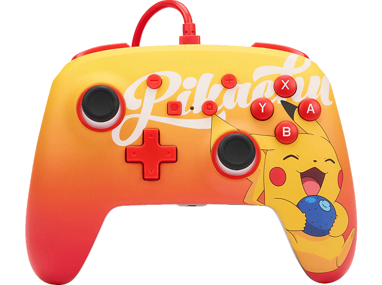 POWERA Verbesserter kabelgebundener Oran Berry Pikachu Controller Mehrfarbig für Nintendo Switch von POWERA