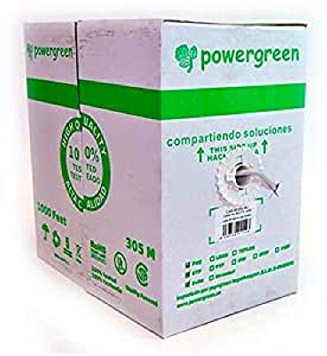 powergreen – Netzwerkkabel UTP Cat 5e RIGIDO 305 Meter Box von POWERGREEN