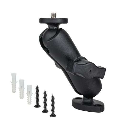 POWRIG Universelle Wandhalterung mit 2,5 cm Kugelhalterungsanschluss für Überwachungskamera, Babyphone, Trail-Kamera, Action-Kamera, DSLR-Kamera an Wand, Zellen, Baum oder Holzoberfläche POWRIG Universelle Wandhalterung mit 2,5 cm Kugelhalterungsanschluss für Überwachungskamera, Babyphone, Trail-Kamera, Action-Kamera, DSLR-Kamera an Wand, Zellen, Baum oder Holzoberfläche von POWRIG