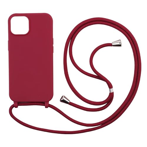 PP Shopping Schutzhülle kompatibel mit Samsung Galaxy A53-5G, Halsband für Handy-Ketten, Silikonschnur mit Kordel Case TPU Bumper für Samsung Galaxy A53-5G, Rot von PP Shopping