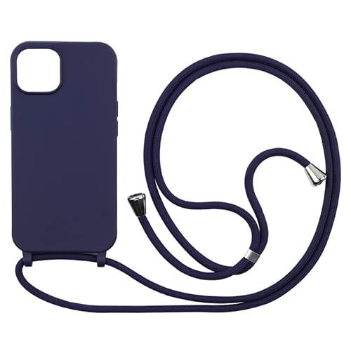 PP Shopping Schutzhülle kompatibel mit iPhone 6/7/8 Plus (5,5 Zoll), Halskette für Handy-Ketten, Silikonkordel mit Kordel Case TPU Bumper für iPhone 6/7/8 Plus (5,5), Blau von PP Shopping