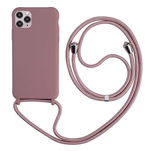 PP Shopping Schutzhülle kompatibel mit iPhone 6/7/8 Plus (5,5 Zoll), Halskette für Handy-Ketten, Silikonkordel mit Kordel Case TPU Bumper für iPhone 6/7/8 Plus (5,5) – Rosa von PP Shopping