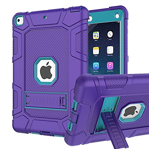 Rantice Schutzhülle für iPad 6. Generation, iPad 5. Generation, iPad Air 2, iPad 9.7 Hülle, stoßfest, robust, mit Ständer für iPad 9,7 Zoll A1893/A1954/A1822/A11 823 von rantice