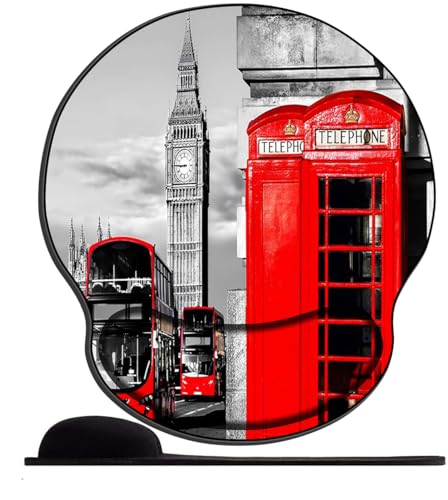 PPTRTYQT 3D Ergonomisches Mauspad mit Handgelenkauflage, ergonomisches Gaming-Mauspad mit Memory-Schaum-Handauflage -Londoner Wahrzeichen Big Ben PPTRTYQT 3D Ergonomisches Mauspad mit Handgelenkauflage, ergonomisches Gaming-Mauspad mit Memory-Schaum-Handauflage -Londoner Wahrzeichen Big Ben von PPTRTYQT
