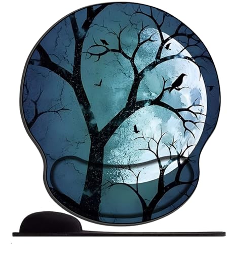 PPTRTYQT 3D mauspad mit gelkissen Gaming Mauspad ,ergonomische Handgelenkauflage, bequemer Memory-Schaum, rutschfest, für Computer und Büro -Vollmond und Baum PPTRTYQT 3D mauspad mit gelkissen Gaming Mauspad ,ergonomische Handgelenkauflage, bequemer Memory-Schaum, rutschfest, für Computer und Büro -Vollmond und Baum von PPTRTYQT
