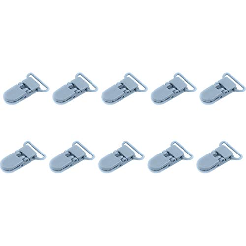 PPangUDing 20mm Kunststoffclip Leibchen-Einfüllflaschenclip Spezial Kunststoff-Clips Kleiderclip Kunststoffclip wetterfeste Kunststoffclips für Außenseilleuchten (10pc, Blau) von PPangUDing