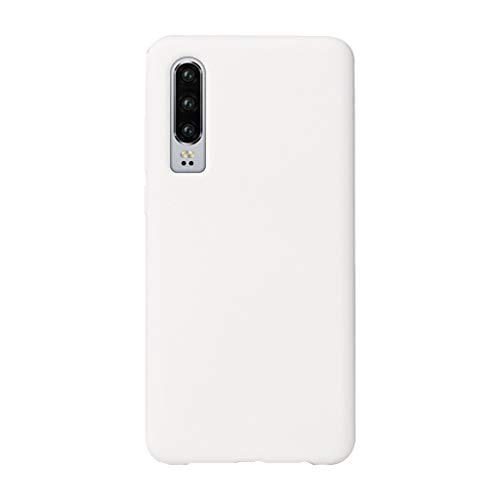 Schutzhülle Handyhülle Kompatibel mit HUAWEI P30/P30 PRO Liquid Silikon Hülle Vintage Magnet Case Cover Smartphone Anti-Rutsch TPU Tasche Hardcase Cover Spiegel HD (P30 Pro, Weiß) von PPangUDing