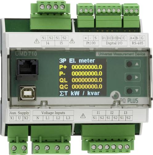 PQ Plus UMD 710A Digitales Hutschienenmessgerät von PQ Plus