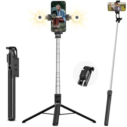 PQETBV Bluetooth Selfie-Stick Stativ, Skalierbar 3 in 1 Selfie Stange aus Fernbedienung mit 360° Drehbarer StativStänder für iPhone, Samsung und Android-Smartphones PQETBV Bluetooth Selfie-Stick Stativ, Skalierbar 3 in 1 Selfie Stange aus Fernbedienung mit 360° Drehbarer StativStänder für iPhone, Samsung und Android-Smartphones von PQETBV