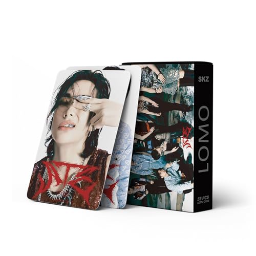PQKL-party Stray Kids Photocards,55 Stück Straykids Photocards,SKZ Photocards,Stray Kids Fotokarten,Skzoo Photocards,Stray Kids Merch,SKZ Merch, for Fans Gifts Merchandise von PQKL-party