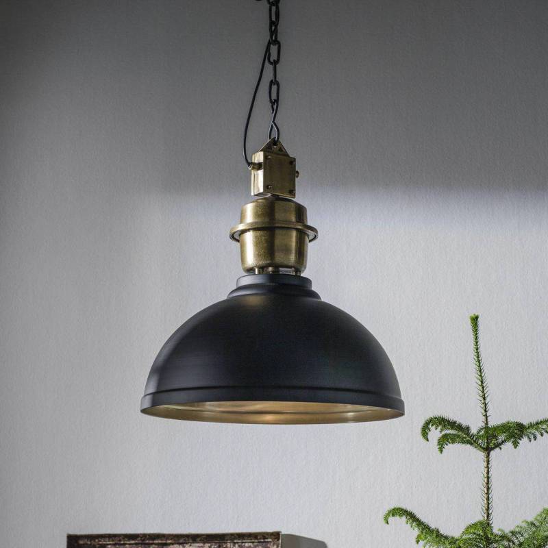 PR Home Hängeleuchte Manchester, schwarz, Ø 52 cm, Metall von PR Home