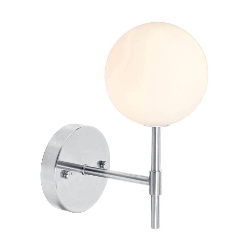 PR Home Wandleuchte Sigma S, chrom/opal, 1-flg. 25 cm Glas von PR Home