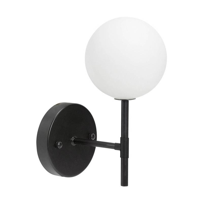 PR Home Sigma S LED-Wandleuchte 1-flg schwarz/opal von PR Home