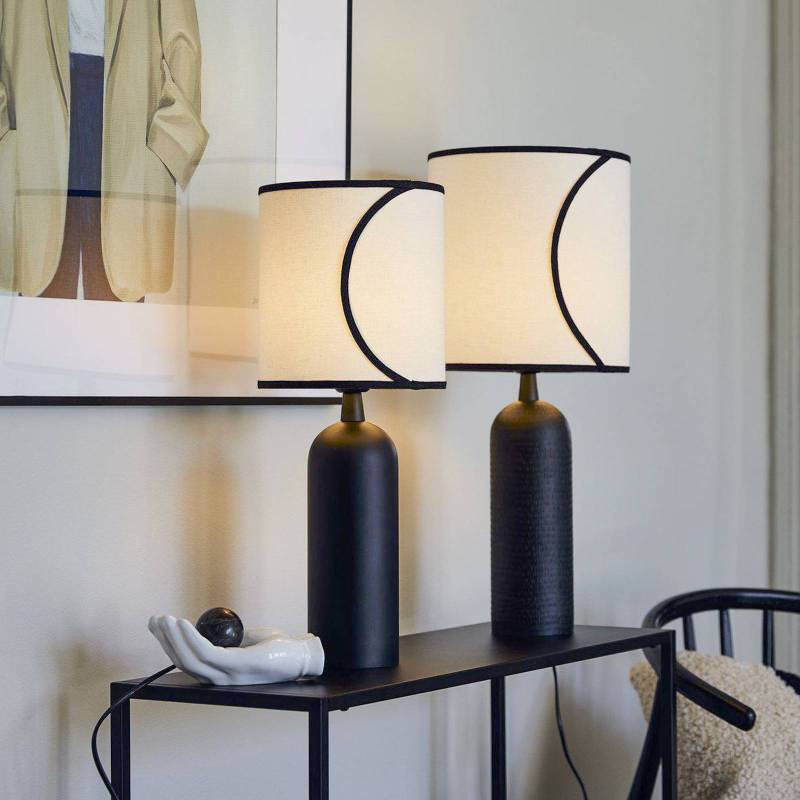 PR Home Tischlampe Carter Celyn Ava offwhite/schwarz Ø 20 cm von PR Home