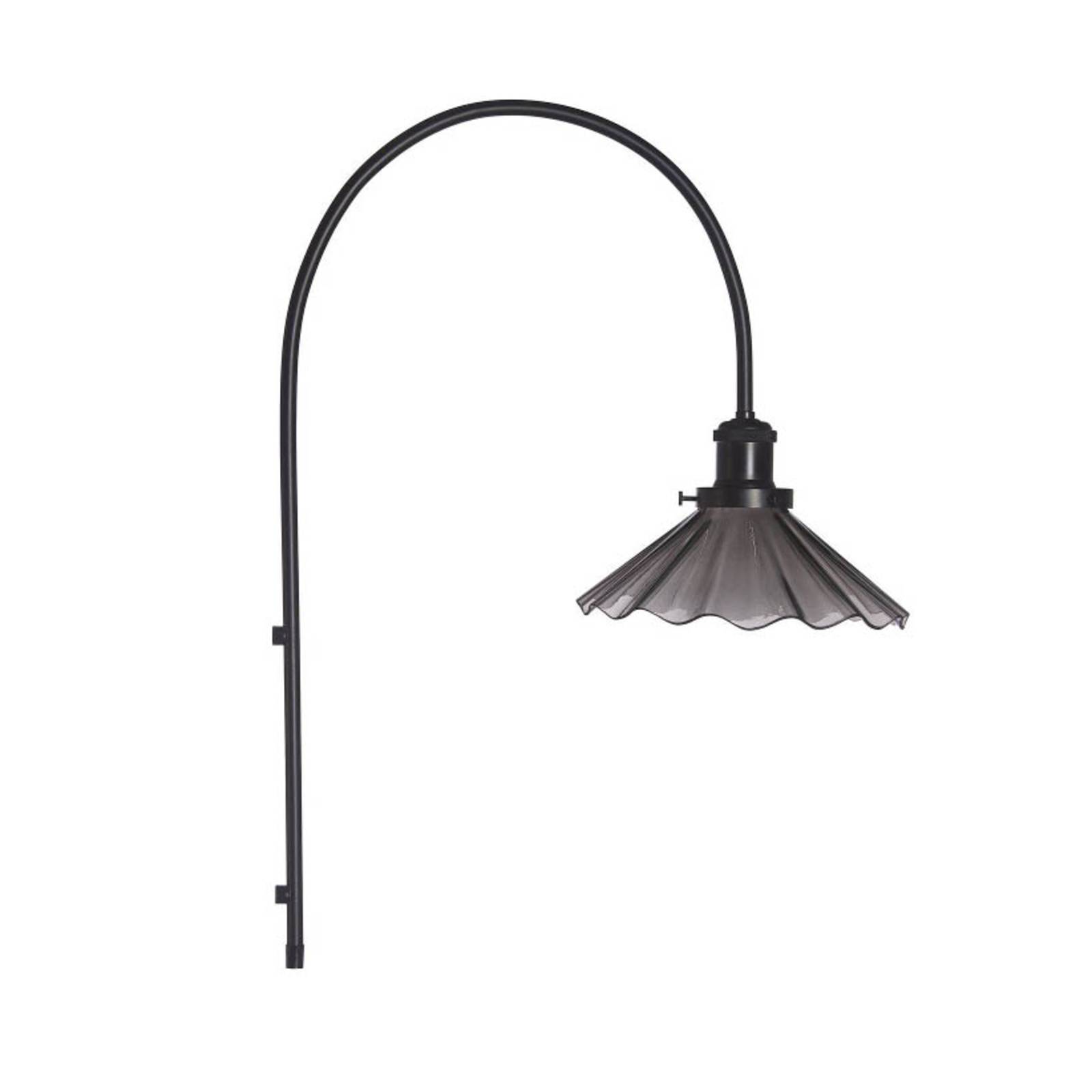 PR Home Wandleuchte August, schwarz, Glas gewellt, Ø 25 cm PR Home Wandleuchte August, schwarz, Glas gewellt, Ø 25 cm von PR Home