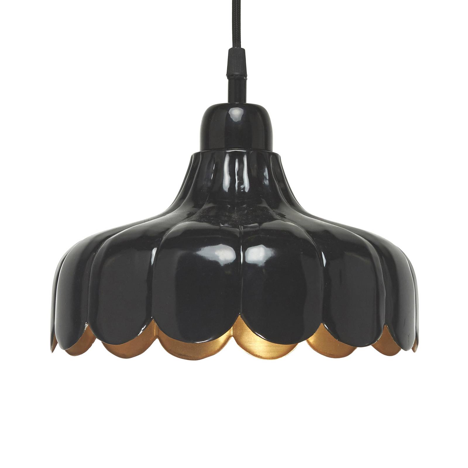 PR Home Hängelampe Wells Small schwarz/gold Ø 24 cm Stecker PR Home Hängelampe Wells Small schwarz/gold Ø 24 cm Stecker von PR Home