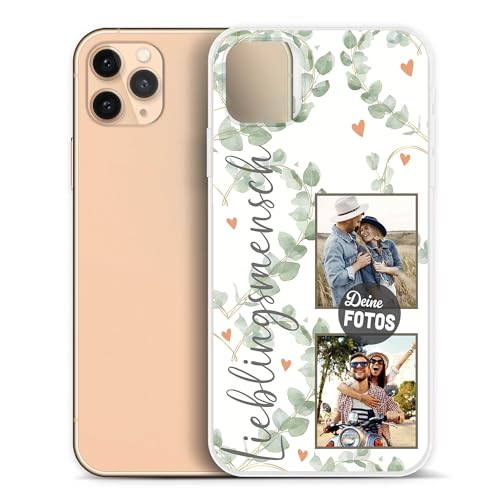 PR Print Royal Personalisierte Handyhülle für Apple iPhone 11 Pro Max - Lieblingsmensch mit 2 Fotos selbst gestalten - Handyhüllen iPhone 11 Pro Max, Silikon Transparent, Fotogeschenk PR Print Royal Personalisierte Handyhülle für Apple iPhone 11 Pro Max - Lieblingsmensch mit 2 Fotos selbst gestalten - Handyhüllen iPhone 11 Pro Max, Silikon Transparent, Fotogeschenk von PR Print Royal
