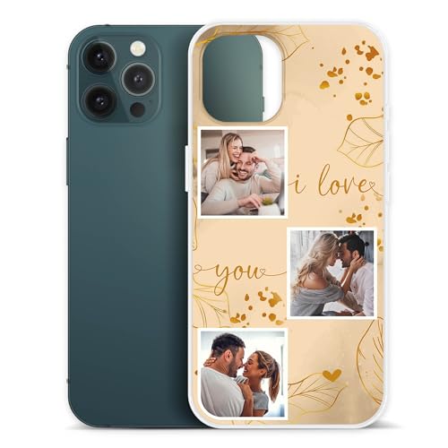 PR Print Royal Personalisierte Handyhülle für Apple iPhone 12 Pro Max - I Love You mit 3 Fotos selbst gestalten - Handyhüllen iPhone 12 Pro Max, Silikon Transparent, Fotogeschenk PR Print Royal Personalisierte Handyhülle für Apple iPhone 12 Pro Max - I Love You mit 3 Fotos selbst gestalten - Handyhüllen iPhone 12 Pro Max, Silikon Transparent, Fotogeschenk von PR Print Royal