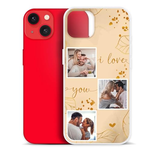 PR Print Royal Personalisierte Handyhülle für Apple iPhone 14 - I Love You mit 3 Fotos selbst gestalten - Handyhüllen iPhone 14, Silikon Transparent, Fotogeschenk PR Print Royal Personalisierte Handyhülle für Apple iPhone 14 - I Love You mit 3 Fotos selbst gestalten - Handyhüllen iPhone 14, Silikon Transparent, Fotogeschenk von PR Print Royal