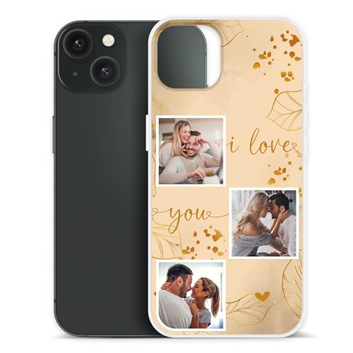 PR Print Royal Personalisierte Handyhülle für Apple iPhone 15 - I Love You mit 3 Fotos selbst gestalten - Handyhüllen iPhone 15, Silikon Transparent, Fotogeschenk PR Print Royal Personalisierte Handyhülle für Apple iPhone 15 - I Love You mit 3 Fotos selbst gestalten - Handyhüllen iPhone 15, Silikon Transparent, Fotogeschenk von PR Print Royal
