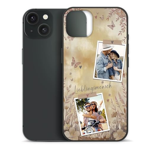 PR Print Royal Personalisierte Handyhülle für Apple iPhone 15 - Lieblingsmensch Vintage mit 3 Fotos selbst gestalten - Handyhüllen iPhone 15, Silikon Schwarz, Fotogeschenk PR Print Royal Personalisierte Handyhülle für Apple iPhone 15 - Lieblingsmensch Vintage mit 3 Fotos selbst gestalten - Handyhüllen iPhone 15, Silikon Schwarz, Fotogeschenk von PR Print Royal