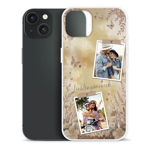 PR Print Royal Personalisierte Handyhülle für Apple iPhone 15 - Lieblingsmensch Vintage mit 3 Fotos selbst gestalten - Handyhüllen iPhone 15, Silikon Transparent, Fotogeschenk PR Print Royal Personalisierte Handyhülle für Apple iPhone 15 - Lieblingsmensch Vintage mit 3 Fotos selbst gestalten - Handyhüllen iPhone 15, Silikon Transparent, Fotogeschenk von PR Print Royal