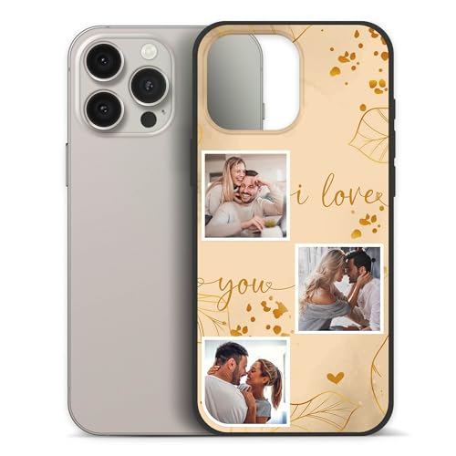 PR Print Royal Personalisierte Handyhülle für Apple iPhone 16 Pro Max - I Love You mit 3 Fotos selbst gestalten - Handyhüllen iPhone 16 Pro Max, Silikon Schwarz, Fotogeschenk PR Print Royal Personalisierte Handyhülle für Apple iPhone 16 Pro Max - I Love You mit 3 Fotos selbst gestalten - Handyhüllen iPhone 16 Pro Max, Silikon Schwarz, Fotogeschenk von PR Print Royal