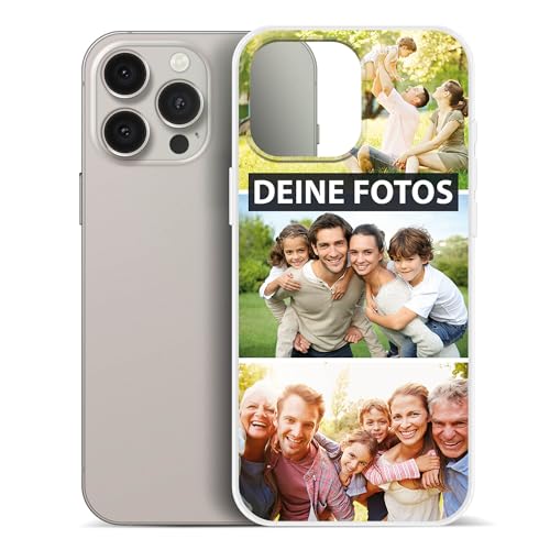 PR Print Royal Personalisierte Handyhülle für Apple iPhone iPhone 16 Pro Max - zum selbst gestalten mit Foto-Collage für 3 Fotos - Handyhüllen iPhone 16, Silikon Transparent - Fotogeschenk PR Print Royal Personalisierte Handyhülle für Apple iPhone iPhone 16 Pro Max - zum selbst gestalten mit Foto-Collage für 3 Fotos - Handyhüllen iPhone 16, Silikon Transparent - Fotogeschenk von PR Print Royal