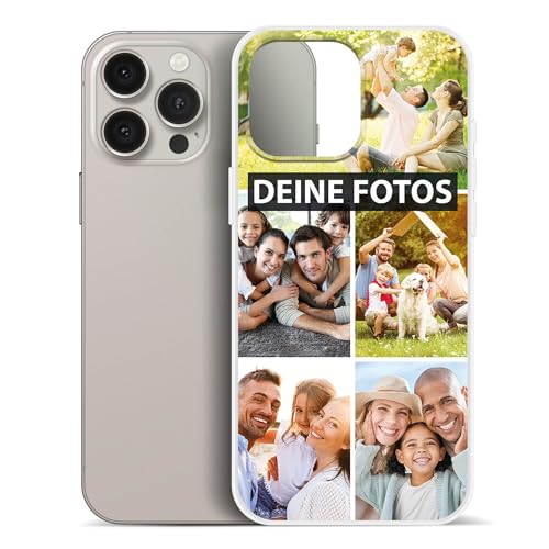 PR Print Royal Personalisierte Handyhülle für Apple iPhone iPhone 16 Pro Max - zum selbst gestalten mit Foto-Collage für 5 Fotos - Handyhüllen iPhone 16, Silikon Transparent - Fotogeschenk PR Print Royal Personalisierte Handyhülle für Apple iPhone iPhone 16 Pro Max - zum selbst gestalten mit Foto-Collage für 5 Fotos - Handyhüllen iPhone 16, Silikon Transparent - Fotogeschenk von PR Print Royal