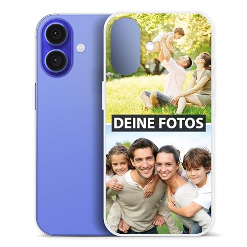 PR Print Royal Personalisierte Handyhülle für Apple iPhone iPhone 16 - zum selbst gestalten mit Foto-Collage für 2 Fotos - Handyhüllen iPhone 16, Silikon Transparent - Fotogeschenk PR Print Royal Personalisierte Handyhülle für Apple iPhone iPhone 16 - zum selbst gestalten mit Foto-Collage für 2 Fotos - Handyhüllen iPhone 16, Silikon Transparent - Fotogeschenk von PR Print Royal