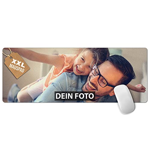 PR Print Royal XXL Mousepad mit Foto und Text selbst gestalten - Gaming Pads, Schreibtischunterlage, Personalisierte Geschenke für Gamer, Geschenk für Freund, Büro | Großes Mousepad 800 x 300 mm von PR Print Royal