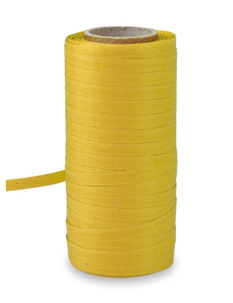 PRÄSENT Baumwollbänder 5 mm x 100 m gelb von PRÄSENT