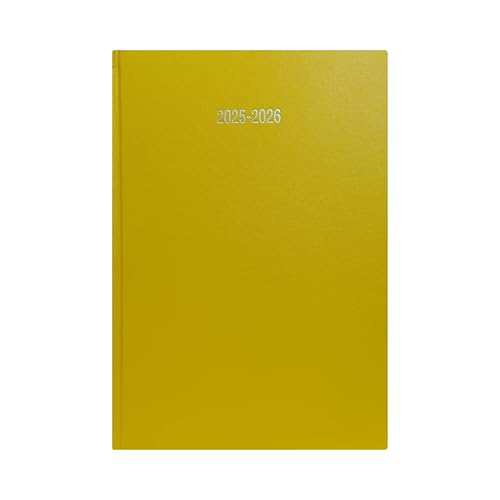 Precious Schülerkalender 2025–2026, A4, ein Tag pro Seite, fester Einband, gebunden, Jahresplaner, Schüler, Lehrer, Organizer, Gelb Precious Schülerkalender 2025–2026, A4, ein Tag pro Seite, fester Einband, gebunden, Jahresplaner, Schüler, Lehrer, Organizer, Gelb von PRECIOUS LONDON