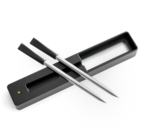 PRECORN 2er Set Bluetooth Grillthermometer - Kabellos, Smart für Ofen, Grill, Küche, BBQ, Smoker - Perfektes Fleischthermometer und Küchenthermometer PRECORN 2er Set Bluetooth Grillthermometer - Kabellos, Smart für Ofen, Grill, Küche, BBQ, Smoker - Perfektes Fleischthermometer und Küchenthermometer von PRECORN