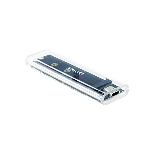 Externes USB-C-RGB-Gehäuse für M.2 NVMe/NGFF, USB 3.1 Gen2. Erweitern Sie Ihre Speicherung und übertragen Sie Daten schnell und sicher, indem Sie Stil und Funktionalität in einem einzigen Gerät von PRENDELUZ
