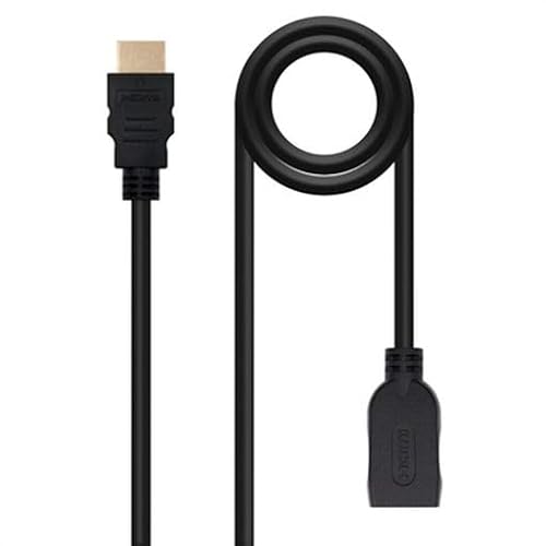 HDMI-2.0-Verlängerungskabel A/M-A/H, 3 m, schwarz, Nanokabel. Genießen Sie kristallklare Bilder und Surround-Sound mit diesem hochwertigen Kabel, ideal für Ihre Multimedia-Geräte. HDMI-2.0-Verlängerungskabel A/M-A/H, 3 m, schwarz, Nanokabel. Genießen Sie kristallklare Bilder und Surround-Sound mit diesem hochwertigen Kabel, ideal für Ihre Multimedia-Geräte. von PRENDELUZ