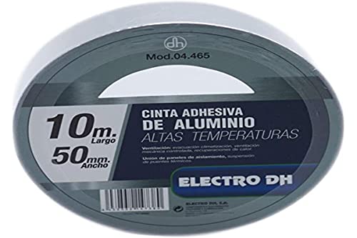 PRENDELUZ Aluminium-Klebeband, 50 mm x 10 m, stark und langlebig, ideal zum Abdichten, Isolieren und Reparieren von Oberflächen. von PRENDELUZ