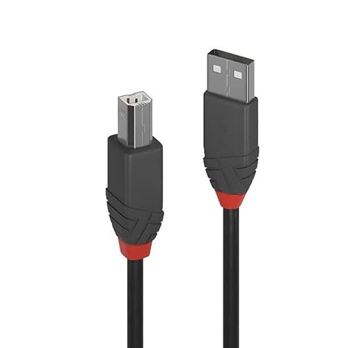 PRENDELUZ 5 Meter Ethernet Kabel USB 2.0 Typ A auf Typ B UTP Glasfaserkabel 480Mbps von PRENDELUZ