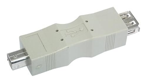 PRENDELUZ Adapter USB Typ A Buchse auf B Stecker, ermöglicht den Anschluss von Geräten wie Druckern und Scannern an Computer. von PRENDELUZ