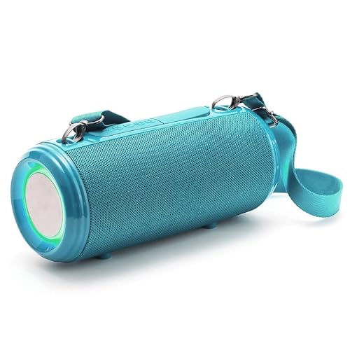 PRENDELUZ Blauer Lautsprecher mit Bluetooth 5.0, tragbar, FM-Radio, AUX, TF, kabellos, mit Umgebungslicht PRENDELUZ Blauer Lautsprecher mit Bluetooth 5.0, tragbar, FM-Radio, AUX, TF, kabellos, mit Umgebungslicht von PRENDELUZ