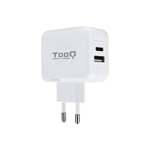 PRENDELUZ Doppeltes USB-C- und USB-C-Wandladegerät, 27 W, Weiß, ideal zum schnellen und gleichzeitigen Laden mobiler Geräte. PRENDELUZ Doppeltes USB-C- und USB-C-Wandladegerät, 27 W, Weiß, ideal zum schnellen und gleichzeitigen Laden mobiler Geräte. von PRENDELUZ