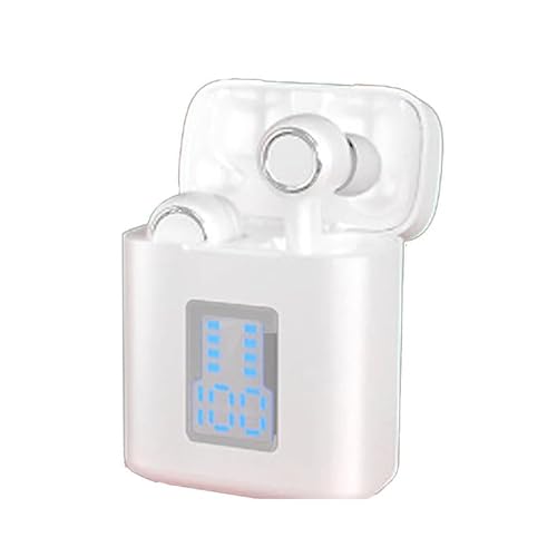 PRENDELUZ Kabellose Bluetooth-Kopfhörer, weiß, wasserdicht, mit Ladebox, Smart Touch, kompatibel mit iOS/Android von PRENDELUZ