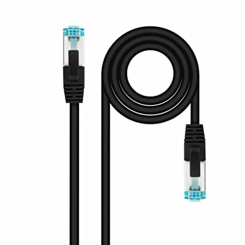 PRENDELUZ Netzwerkkabel, Cat.7, 600 MHz, LSZH, SFTP, PIMF, AWG26, Schwarz, 25 cm von PRENDELUZ