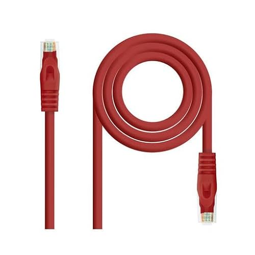 PRENDELUZ Netzwerkkabel, RJ45, Cat.6A, LSZH, UTP, AWG24, 1 m, Rot von PRENDELUZ