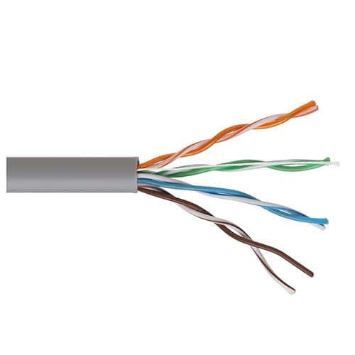 PRENDELUZ Starkes Cat.5e-UTP-Netzwerkkabel AWG24, 100 m, ideal für Netzwerkverbindungen in Wohnungen und Büros, um hohe Geschwindigkeit und Stabilität zu gewährleisten. von PRENDELUZ