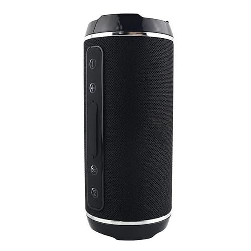 PRENDELUZ Tragbarer kabelloser Lautsprecher mit Bluetooth, Radio, Micro-SD-Kartenleser, Schwarz PRENDELUZ Tragbarer kabelloser Lautsprecher mit Bluetooth, Radio, Micro-SD-Kartenleser, Schwarz von PRENDELUZ
