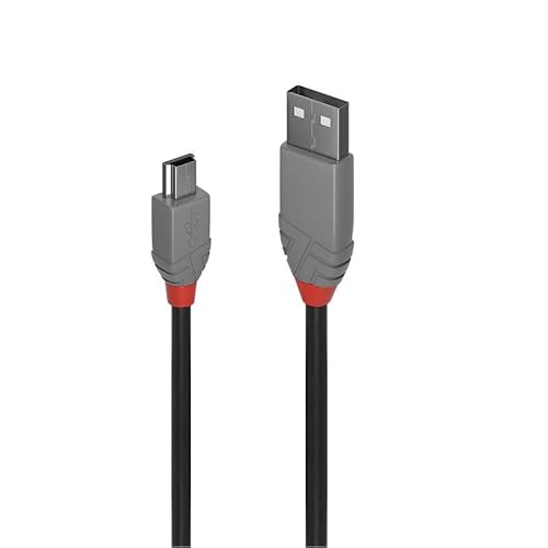 PRENDELUZ USB 2.0 Typ A auf Mini B Kabel, 0,5 m, doppelt geschirmtes Kabel, vergoldete Kontakte von PRENDELUZ